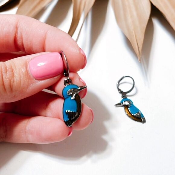 Bird earrings S385 - Picture 2 of 2